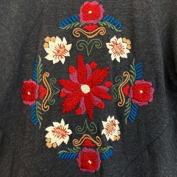 CAITE Embroidered Open Front Waterfall Bohemian Duster Cardigan - Picture 6 of 8